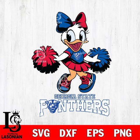 Georgia State Panthers Daisy Duck Cheerleader Disney, Svg Eps Dxf Png File, Digital Download