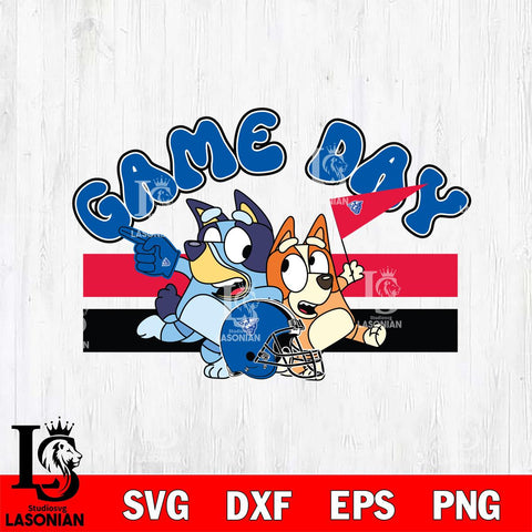 Georgia State Panthers Game Day Bluey Svg Eps Dxf Png File, Digital Download, Instant Download