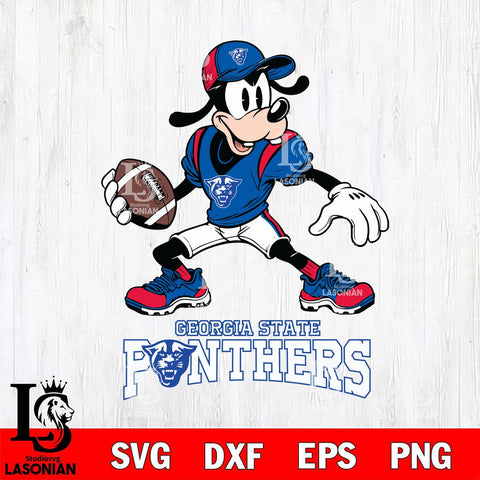 Georgia State Panthers Goofy Disney, Svg Eps Dxf Png File, Digital Download