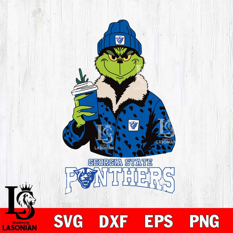 Georgia State Panthers Grinch Leopard Svg Eps Dxf Png File, Digital Download, Instant Download