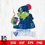 Georgia State Panthers Grinch Leopard Christmas Cut Files Cricut, Svg Dxf Eps Png file, Digital download , Silhouette