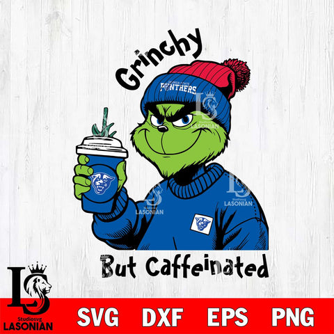 Georgia State Panthers Grinchy But Caffeinated Svg Eps Dxf Png File, Digital Download, Instant Download