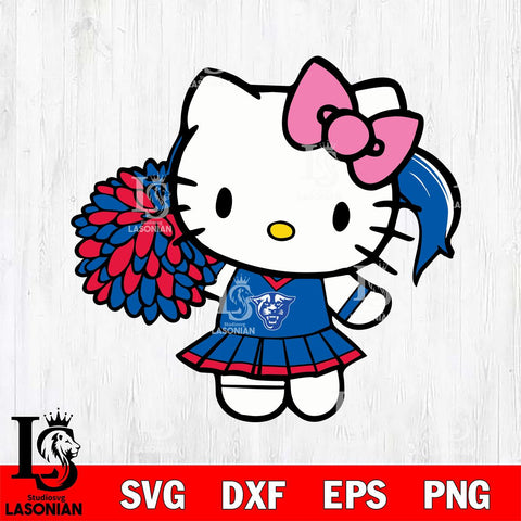 Georgia State Panthers Hello Kitty Cheerleader 12 Svg Eps Dxf Png File, Digital Download, Instant Download