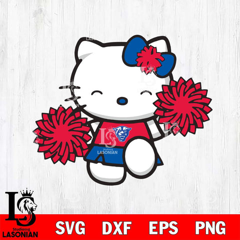 Georgia State Panthers Hello Kitty Cheerleader Svg Eps Dxf Png File, Digital Download, Instant Download