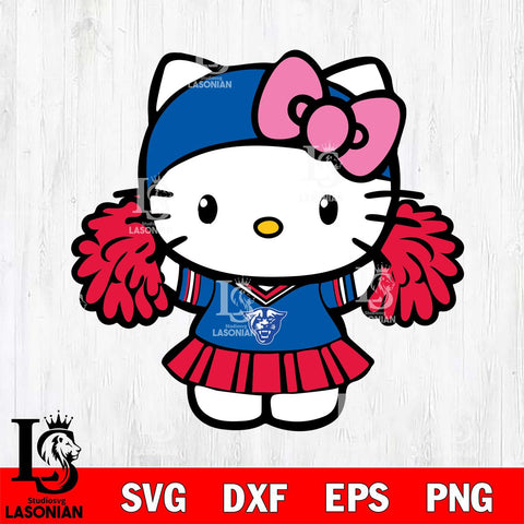 Georgia State Panthers Hello Kitty Cheerleader 5 Svg Eps Dxf Png File, Digital Download, Instant Download