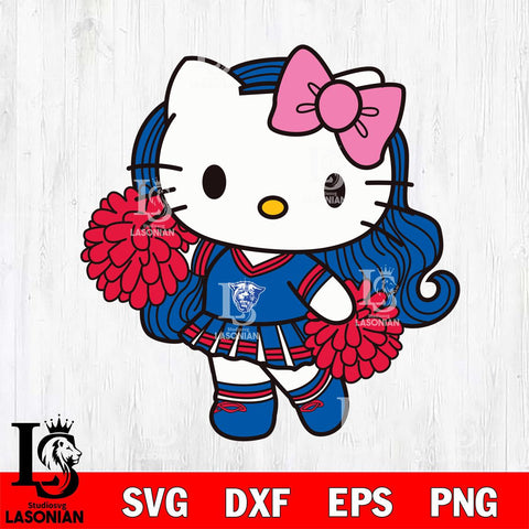 Georgia State Panthers Hello Kitty Cheerleader 7 Svg Eps Dxf Png File, Digital Download, Instant Download