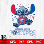 Georgia State Panthers Love Stitch, Svg Eps Dxf Png File, Digital Download