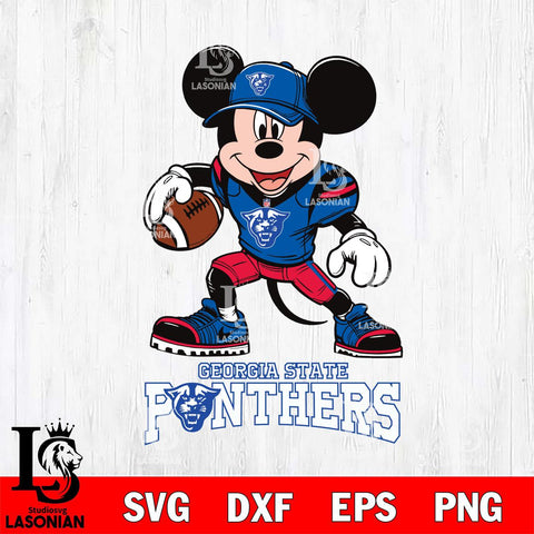 Georgia State Panthers Mikey Mouse Disney, Svg Eps Dxf Png File, Digital Download