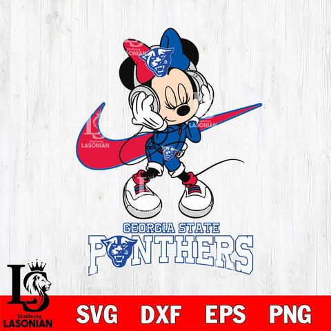 Georgia State Panthers Minnie Mouse Dancing NIKE, Svg Eps Dxf Png File, Digital Download