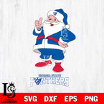 Georgia State Panthers Santa claus Svg dxf eps png pdf file,NCAA svg,Digital Download,Cricut file