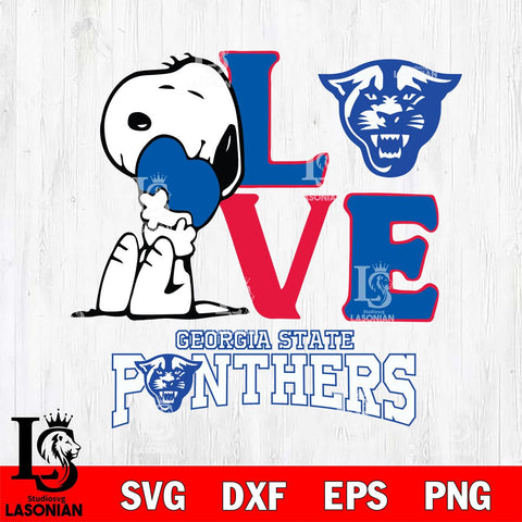 Georgia State Panthers Snoopy Sport 10 Svg Eps Dxf Png File, Digital Download