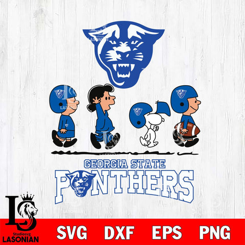 Georgia State Panthers Snoopy Sport 12 Svg Eps Dxf Png File, Digital Download