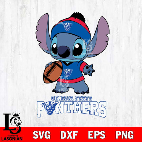 Georgia State Panthers Stitch Disney, Svg Eps Dxf Png File, Digital Download