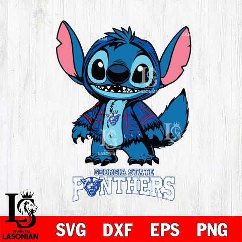 Georgia State Panthers Stitch Halloween Svg Eps Dxf Png File, NCAA svg, Digital Download, Instant Download