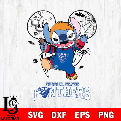 Georgia State Panthers Stitch Michael Halloween Svg Eps Dxf Png File, Digital Download, Instant Download