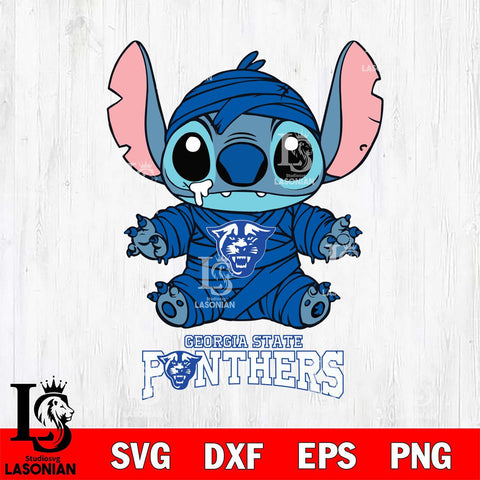 Georgia State Panthers Stitch Mummy Svg Eps Dxf Png File, NCAA svg, Digital Download, Instant Download