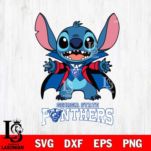 Georgia State Panthers Stitch Vampire halloween Svg Eps Dxf Png File, NCAA svg, Digital Download, Instant Download