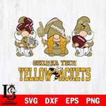 Georgia Tech Yellow Jackets 3 Gnomes Football Svg Eps Dxf Png File, Digital Download, Instant Download