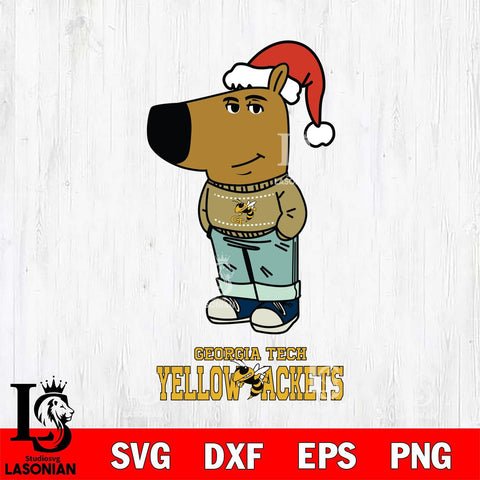 Georgia Tech Yellow Jackets Chill Guy Christmas Svg Eps Dxf Png File,NCAA Svg Files,Chill Guy svg ,Digital Download ,Instant Download, Cricut File