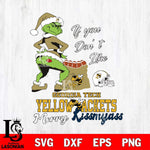 Georgia Tech Yellow Jackets Merry kissmyass grinch Svg Eps Dxf Png File,NCAA Svg Files,Digital Download,Sublimation,Instant Download