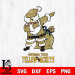 Georgia Tech Yellow Jackets Santa Claus Ugly Svg dxf eps png pdf file,NCAA svg,Digital Download,Cricut file