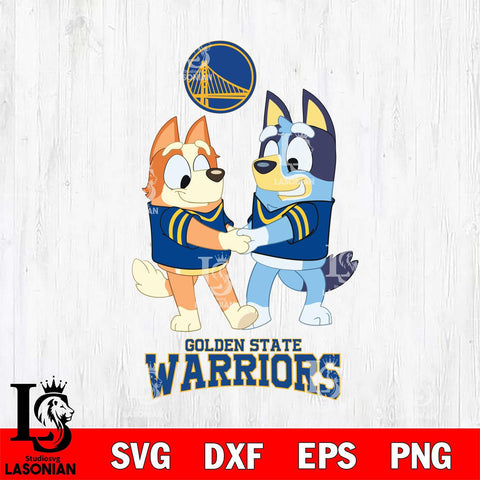 Golden State Warriors Bluey Chilli Dance Svg Eps Dxf Png File, Digital Download, Instant Download