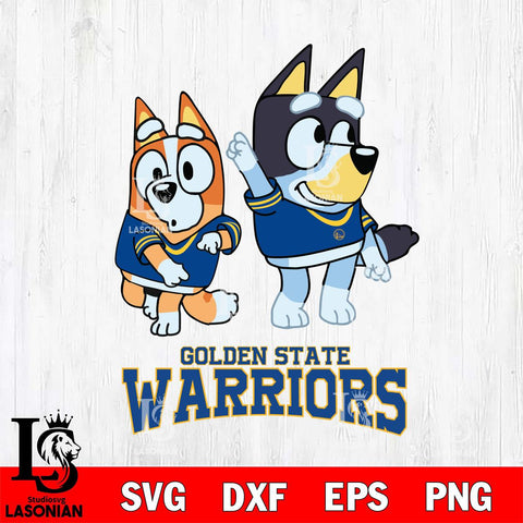 Golden State Warriors Bluey Chilli Mode Dance Svg Eps Dxf Png File, Digital Download, Instant Download