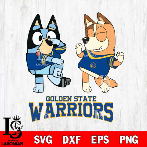 Golden State Warriors Bluey Chilli Sport Svg Eps Dxf Png File, Digital Download, Instant Download