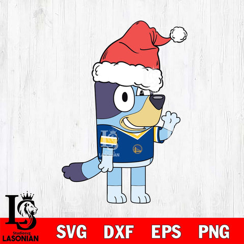 Golden State Warriors Bluey Christmas Svg Eps Dxf Png File, Digital Download, Instant Download