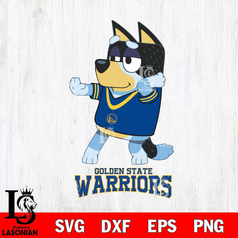 Golden State Warriors Bluey Dad Dance Svg Eps Dxf Png File, Digital Download, Instant Download