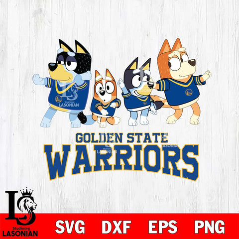 Golden State Warriors Bluey Mode Dance Squats Svg Eps Dxf Png File, Digital Download, Instant Download