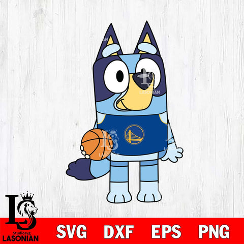 Golden State Warriors Bluey sport 2 Svg Eps Dxf Png File, Digital Download, Instant Download