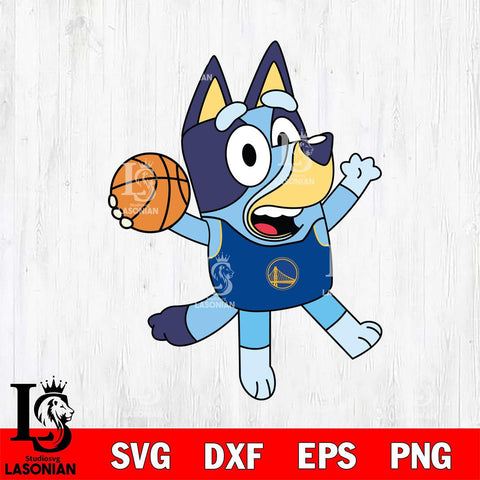 Golden State Warriors Bluey sport 3 Svg Eps Dxf Png File, Digital Download, Instant Download