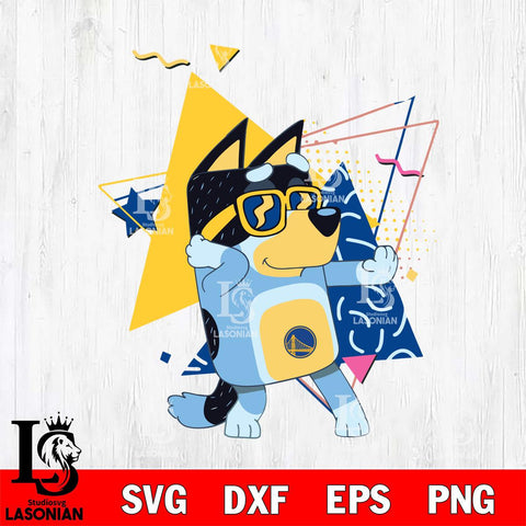 Golden State Warriors Bluey sport 4 Svg Eps Dxf Png File, Digital Download, Instant Download