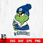 Golden State Warriors Boujee Grinch Christmas Cut Files Cricut, Svg Dxf Eps Png file , Silhouette