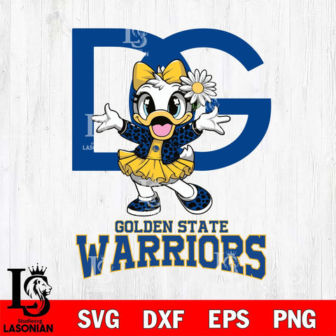 Golden State Warriors Dolce And Gabbana Daisy Duck Disney Svg Eps Dxf Png File, Digital Download, Instant Download