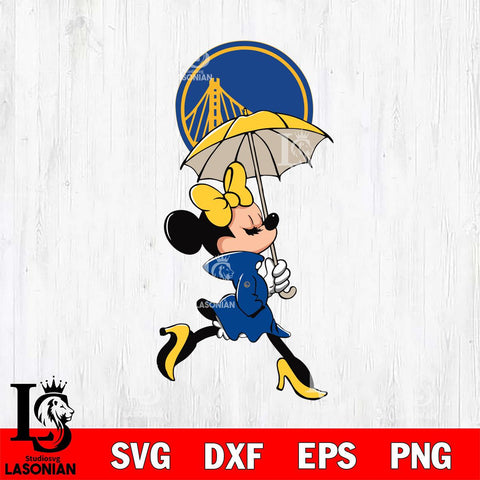 Golden State Warriors Fancy Minnie Svg Eps Dxf Png File, Digital Download, Instant Download