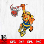 Golden State Warriors Garfield Svg Eps Dxf Png File, Digital Download