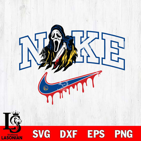 Golden State Warriors Ghostface Nike Svg Eps Dxf Png File, Digital Download, Instant Download