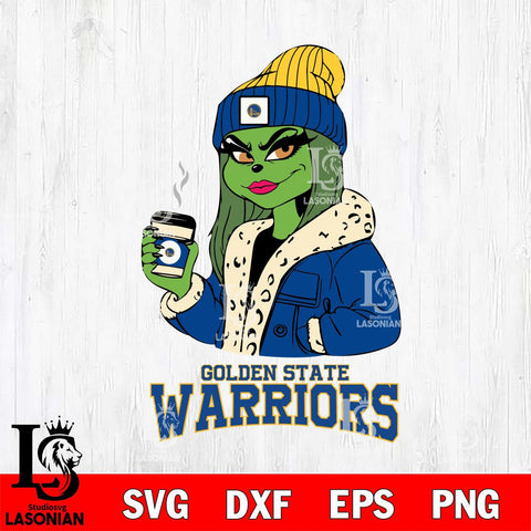 Golden State Warriors Girls Grinch Bougie Svg Eps Dxf Png File, Digital Download, Instant Download