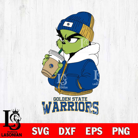 Golden State Warriors Grinch Bougie Christmas Cut Files Cricut, Svg Dxf Eps Png file , Silhouette