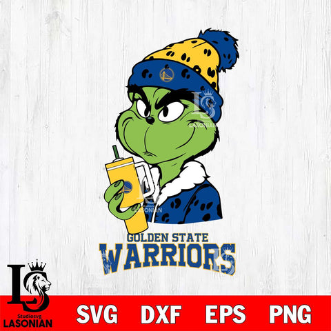 Golden State Warriors Grinch Bougie Leopard Svg Eps Dxf Png File, Digital Download, Instant Download