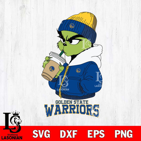 Golden State Warriors Grinch Bougie Sport Svg Eps Dxf Png File, Digital Download, Instant Download