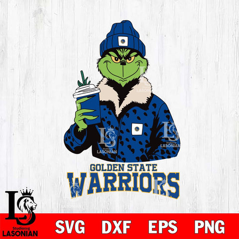 Golden State Warriors Grinch Christmas Cut Files Cricut, Svg Dxf Eps Png file , Silhouette