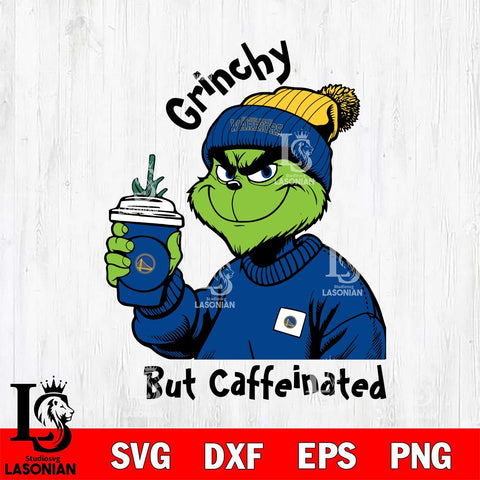 Golden State Warriors Grinchy But Caffeinated Svg Eps Dxf Png File, Digital Download, Instant Download