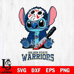 Golden State Warriors Stitch Jason Voorhees Svg Eps Dxf Png File, NBA svg, Digital Download, Instant Download