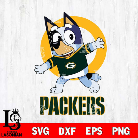 Green Bay Packers Bandit Heeler Rugby Svg Eps Dxf Png File, Digital Download ,Instant Download, Cricut File