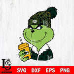 Green Bay Packers Boujee Grinch 3 Svg Eps Dxf Png File, Digital Download, Instant Download