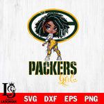 Green Bay Packers Fan Girl Svg Eps Dxf Png File, Digital Download, Instant Download