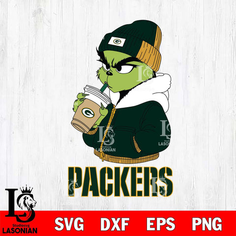 Green Bay Packers Grinch Bougie Christmas Svg Eps Dxf Png File,Cricut svg files, Digital Download, Instant Download